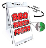 BBQ Baked Potato A-Frame Signs, Decals, or Panels