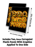 BBQ Baked Potato A-Frame Signs, Decals, or Panels