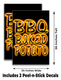 BBQ Baked Potato A-Frame Signs, Decals, or Panels