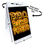 BBQ Baked Potato A-Frame Signs, Decals, or Panels