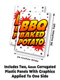 BBQ Baked Potato A-Frame Signs, Decals, or Panels