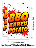 BBQ Baked Potato A-Frame Signs, Decals, or Panels