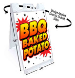 BBQ Baked Potato A-Frame Signs, Decals, or Panels