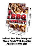 BBQ Brisket A-Frame Signs, Decals, or Panels
