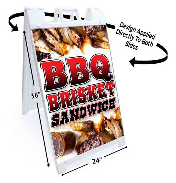 BBQ Brisket Sandwich A-Frame Signs, Decals, or Panels