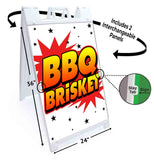 BBQ Brisket A-Frame Signs, Decals, or Panels