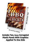 BBQ Chicken A-Frame Signs, Decals, or Panels