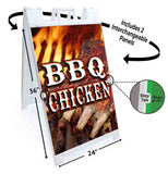BBQ Chicken A-Frame Signs, Decals, or Panels