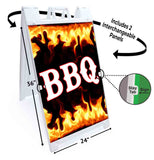 BBQ A-Frame Signs, Decals, or Panels