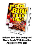 BBQ Food Truck A-Frame Signs, Decals, or Panels