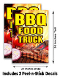 BBQ Food Truck A-Frame Signs, Decals, or Panels