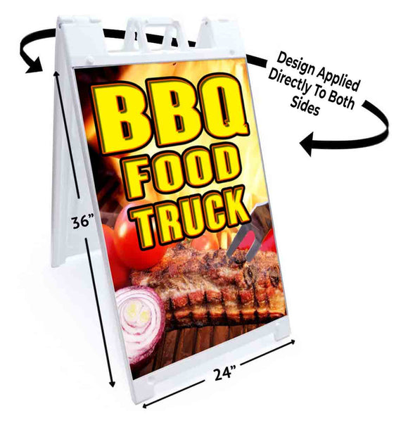 BBQ Food Truck A-Frame Signs, Decals, or Panels