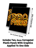 BBQ Fries A-Frame Signs, Decals, or Panels