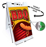 BBQ Grill A-Frame Signs, Decals, or Panels