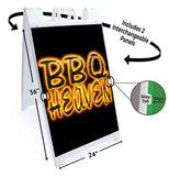 BBQ Heaven A-Frame Signs, Decals, or Panels