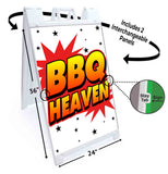 BBQ Heaven A-Frame Signs, Decals, or Panels