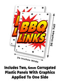 BBQ Links A-Frame Signs, Decals, or Panels