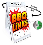 BBQ Links A-Frame Signs, Decals, or Panels