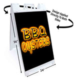 BBQ Oysters A-Frame Signs, Decals, or Panels