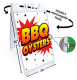 BBQ Oysters A-Frame Signs, Decals, or Panels