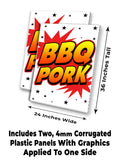 BBQ Pork A-Frame Signs, Decals, or Panels