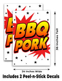 BBQ Pork A-Frame Signs, Decals, or Panels