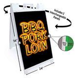BBQ Pork Loin A-Frame Signs, Decals, or Panels
