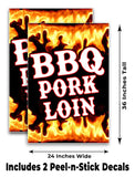 BBQ Pork Loin A-Frame Signs, Decals, or Panels