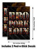 BBQ Pork Loin A-Frame Signs, Decals, or Panels