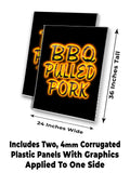 BBQ Pulled Pork A-Frame Signs, Decals, or Panels