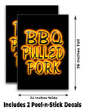BBQ Pulled Pork A-Frame Signs, Decals, or Panels