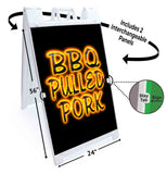 BBQ Pulled Pork A-Frame Signs, Decals, or Panels