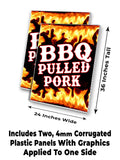 BBQ Pulled Pork A-Frame Signs, Decals, or Panels