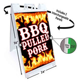 BBQ Pulled Pork A-Frame Signs, Decals, or Panels