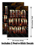 BBQ Pulled Pork A-Frame Signs, Decals, or Panels