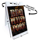 BBQ Pulled Pork A-Frame Signs, Decals, or Panels