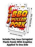 BBQ Pulled Pork A-Frame Signs, Decals, or Panels