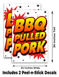 BBQ Pulled Pork A-Frame Signs, Decals, or Panels