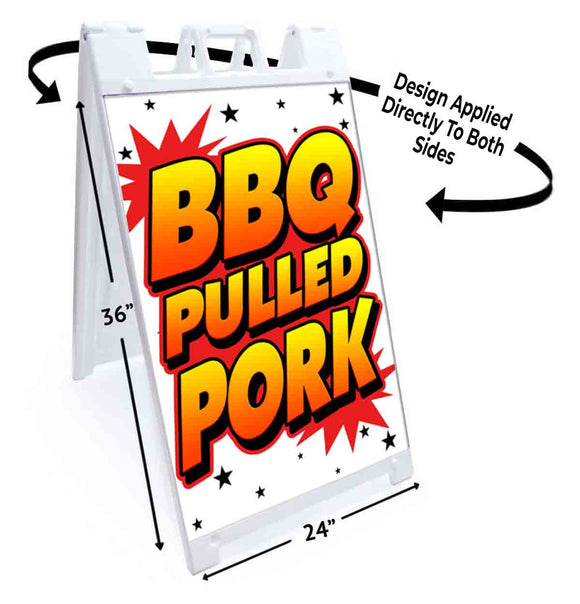 BBQ Pulled Pork A-Frame Signs, Decals, or Panels