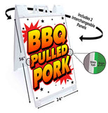 BBQ Pulled Pork A-Frame Signs, Decals, or Panels