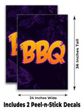 BBQ Purple A-Frame Signs, Decals, or Panels