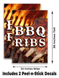 BBQ Ribs A-Frame Signs, Decals, or Panels