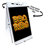 BBQ Ribs A-Frame Signs, Decals, or Panels