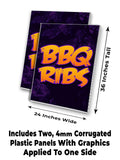 BBQ Ribs A-Frame Signs, Decals, or Panels