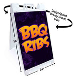 BBQ Ribs A-Frame Signs, Decals, or Panels