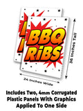 BBQ Ribs A-Frame Signs, Decals, or Panels