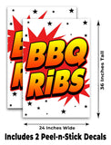 BBQ Ribs A-Frame Signs, Decals, or Panels