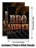 BBQ Sandwich A-Frame Signs, Decals, or Panels