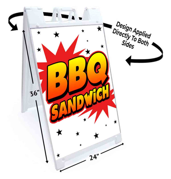BBQ Sandwich A-Frame Signs, Decals, or Panels