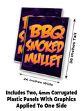 BBQ Smoked Mullet A-Frame Signs, Decals, or Panels